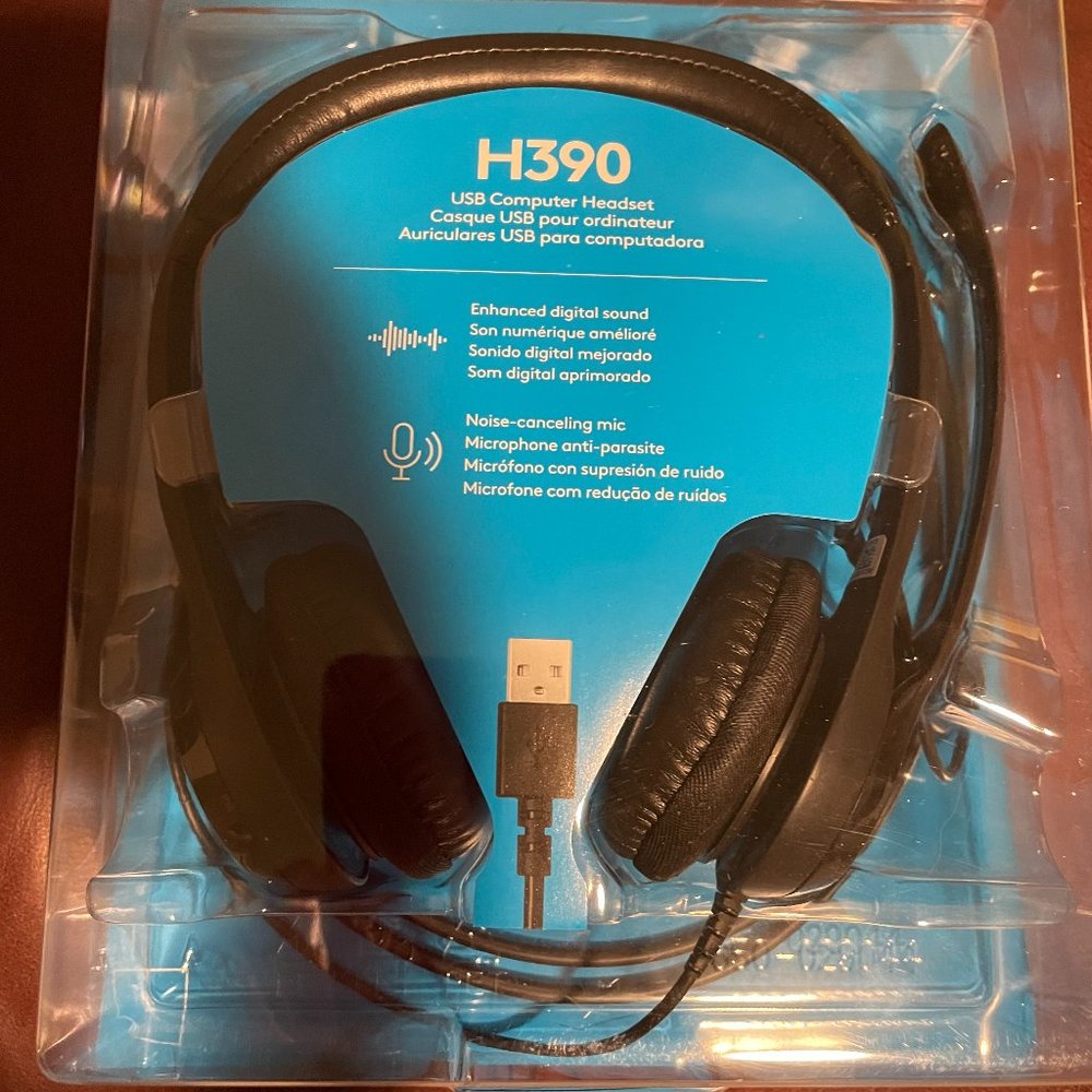 Logitech H390 Black Over-Ear Headphones